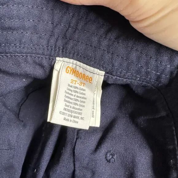 Gymboree Shark Fin Bucket Hat Navy Blue Teeth 2T - 3T Kids Size - Picture 4 of 4